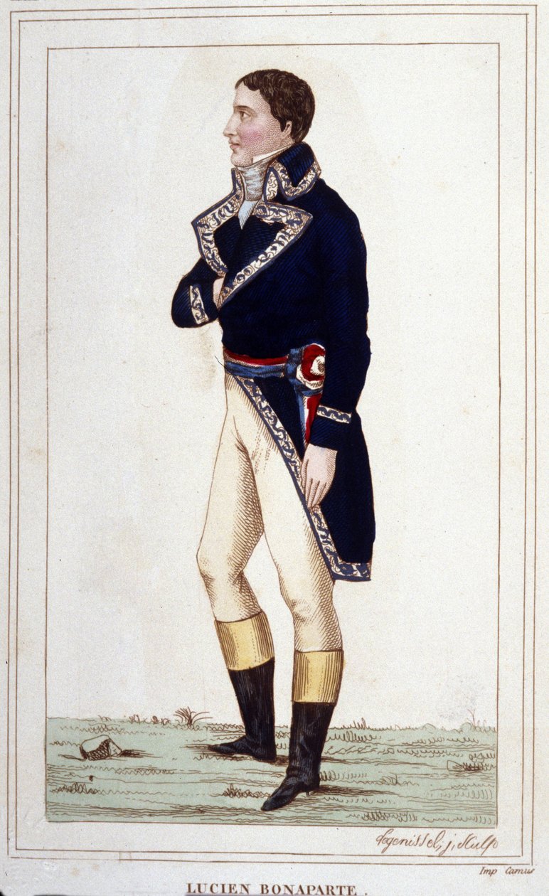 Rytina Portrét Luciena Bonaparta (1775 -1840) z roku 1830 od Unknown artist