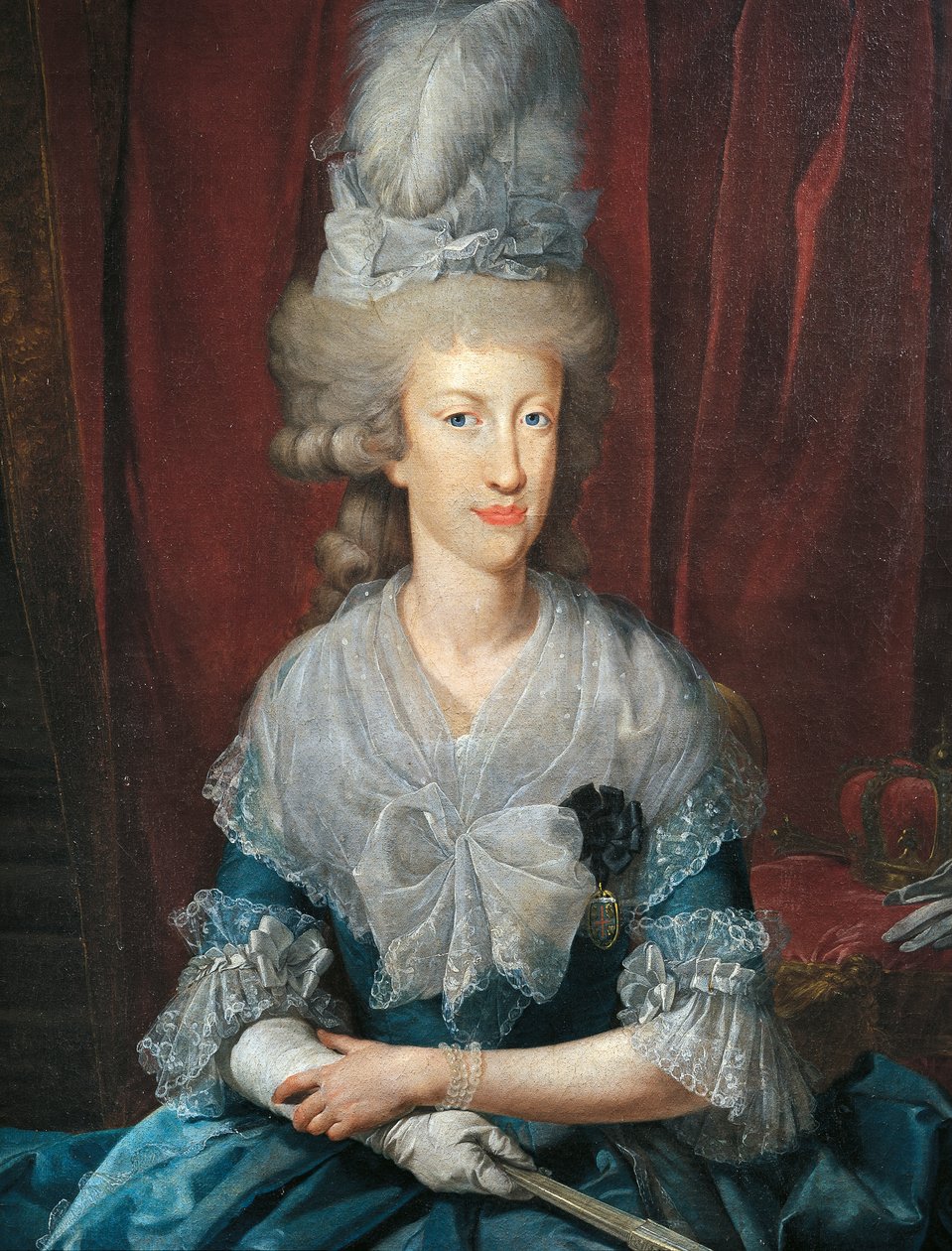 Portrét Marie Luisy Španělské, také známé jako Maria Ludovica (malba) od Unknown artist
