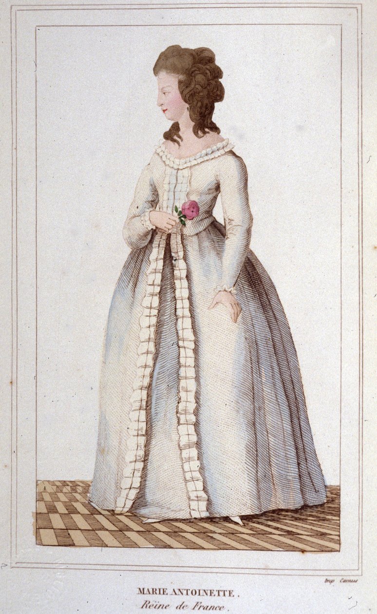 Portrét Marie Antoinetty (1755-1793) rytý 1830 od Unknown artist