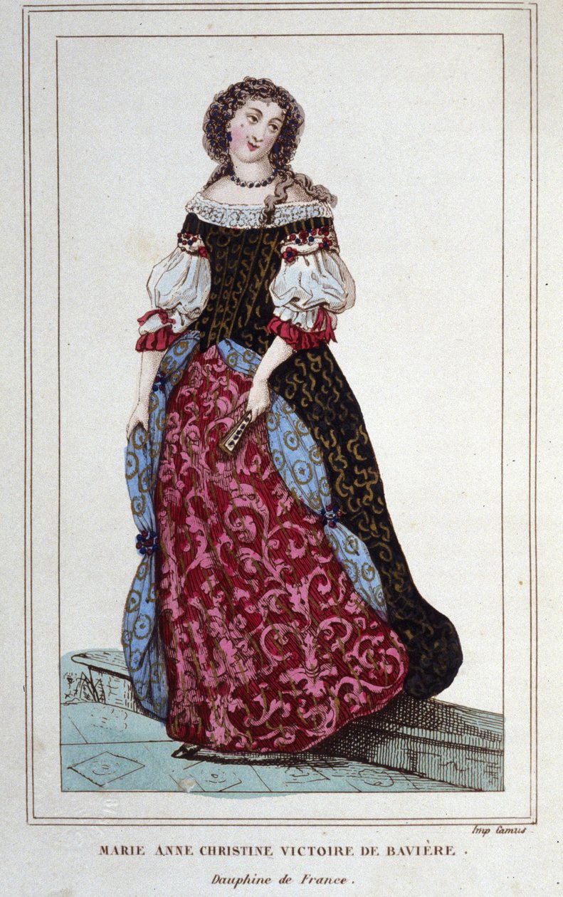 Portrét Marie - Anny - Kristýny Bavorské. Mnichov od Unknown artist