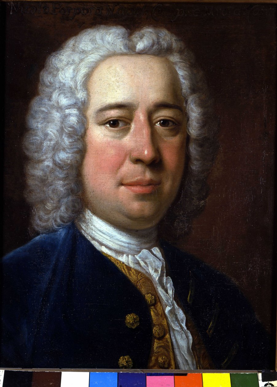 Portrét Nicoly Antonia Porpory, italského skladatele (1686-1768). Anonymní malování. Bologna, konzervatoř hudby. od Unknown artist