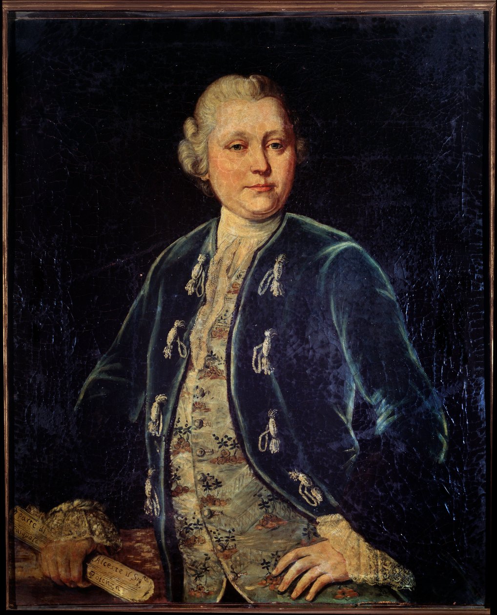 Portrét Pasquale Potenza, italský kastrát (malba od Unknown artist