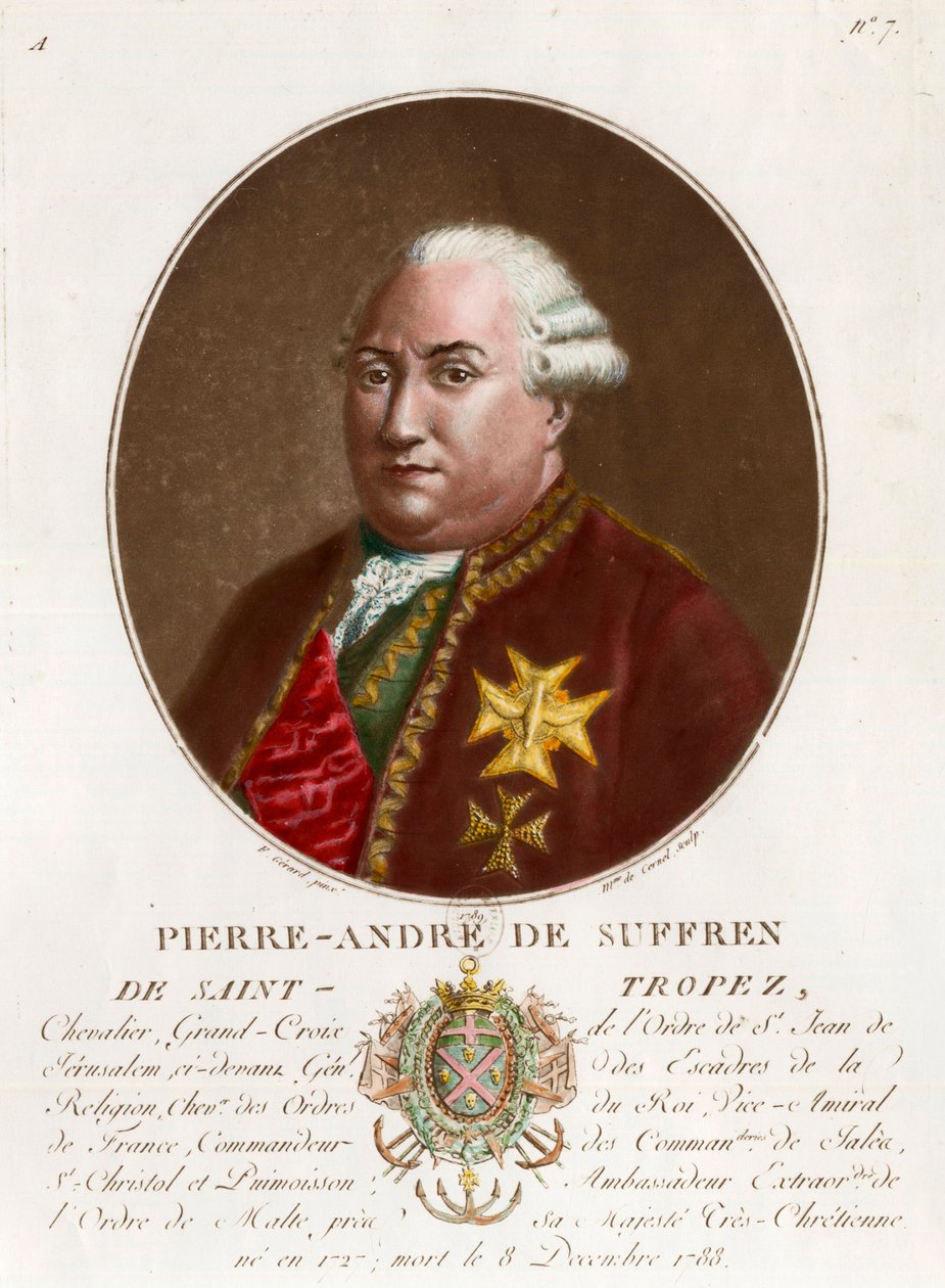 Portrét Pierra Andre de Suffrena ze Saint Tropez od Unknown artist