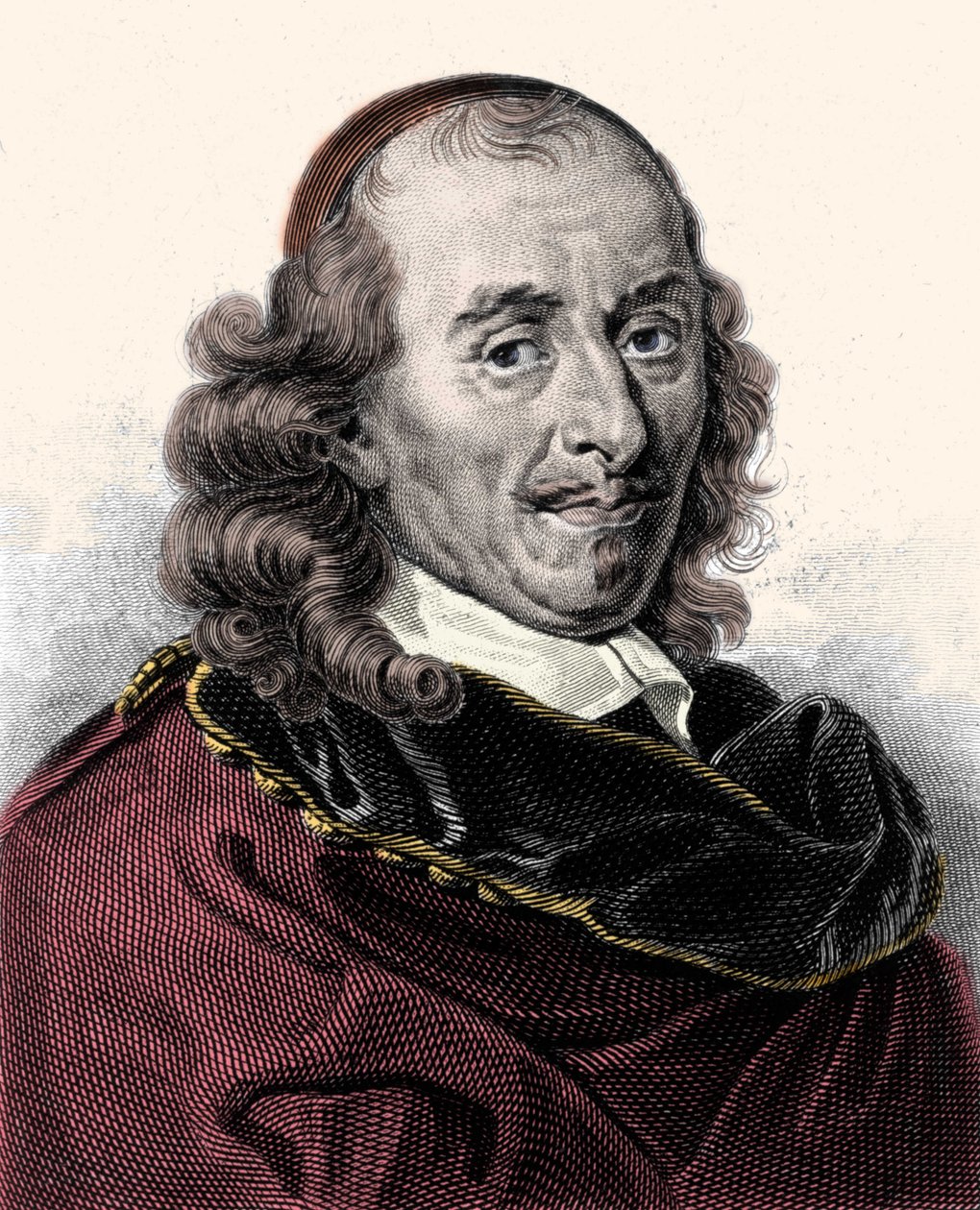 Portrét Pierra Corneille (1606-1684), rytina z 19. století od Unknown artist