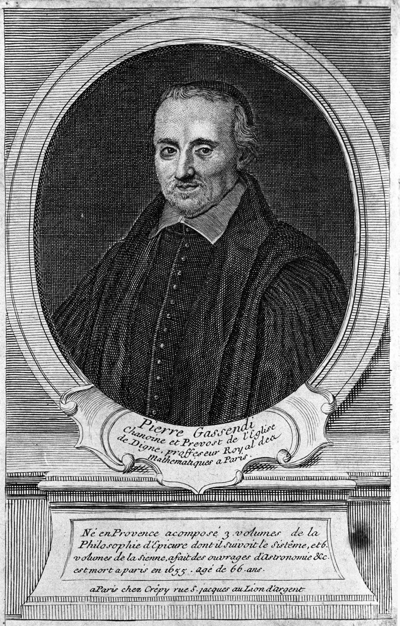 Portrét Pierra Gassendiho (1592 - 1655), filozofa a učence. od Unknown artist