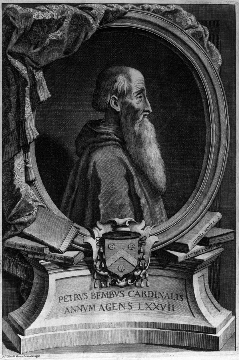 Portrét Pietra Bemba (1470 - 1547), italského kardinála a humanisty. od Unknown artist