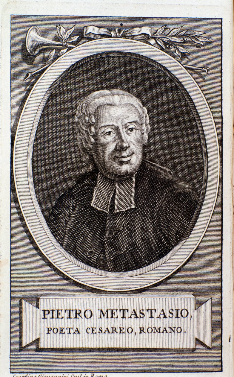 Portrét Pietra Metastasia (rytina) od Unknown artist