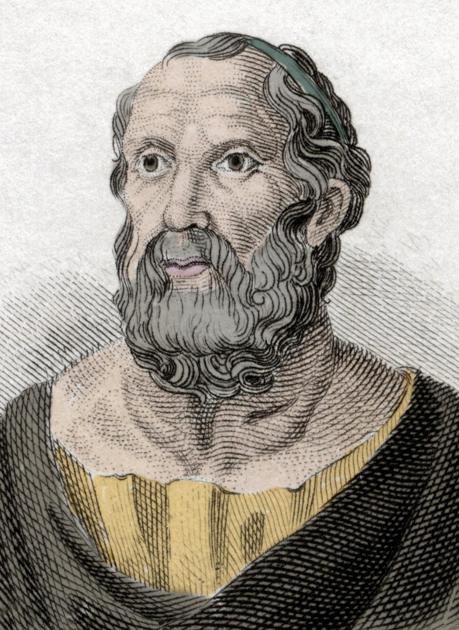 Portrét Platóna (428-348 př.nl), filozofa starověkého Řecka. od Unknown artist