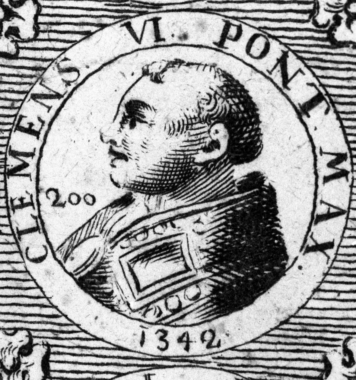 Portrét papeže Klementa VI. (1342-1352). od Unknown artist