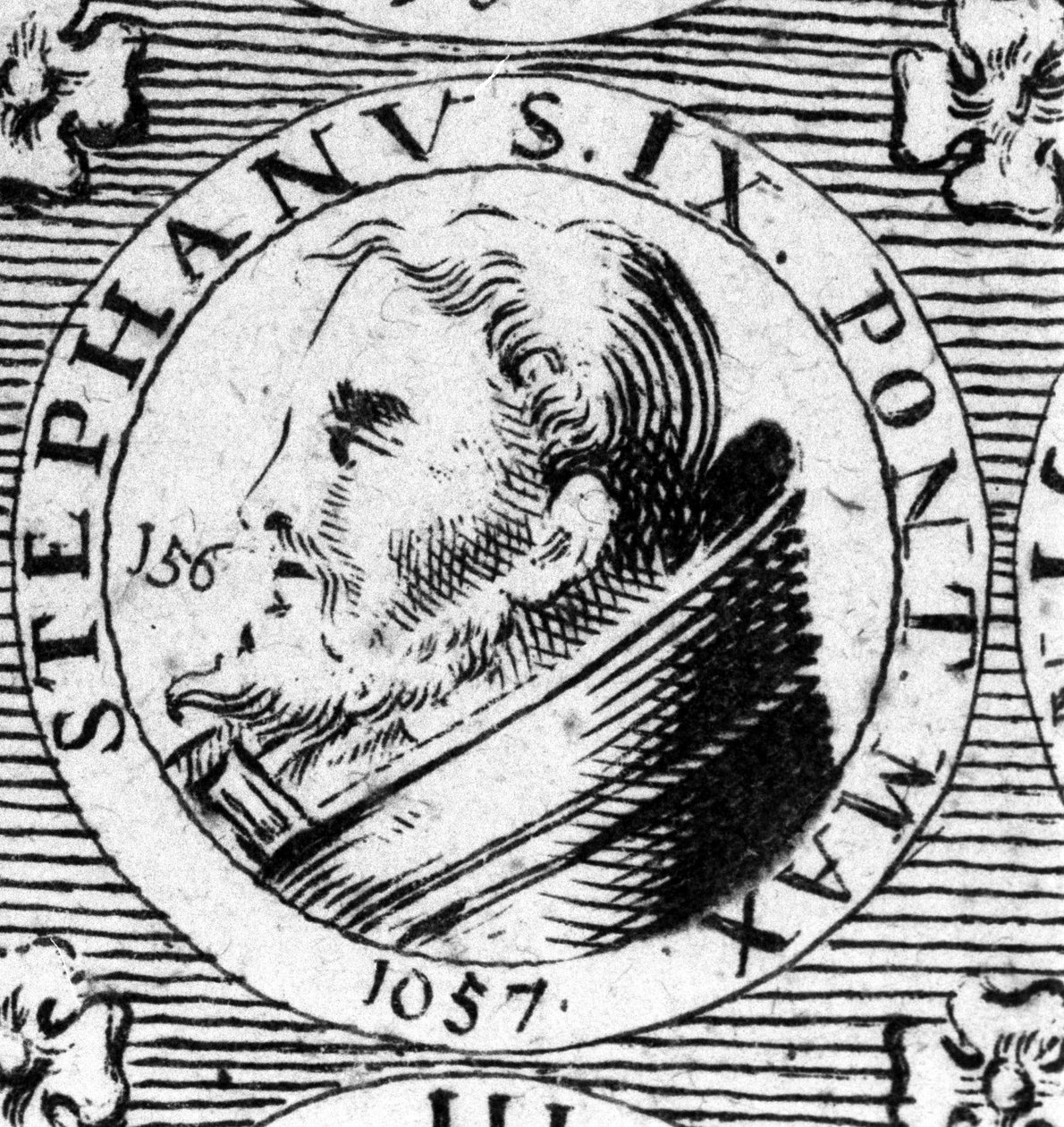 Portrét papeže Štěpána IX. (Stephane 9). od Unknown artist