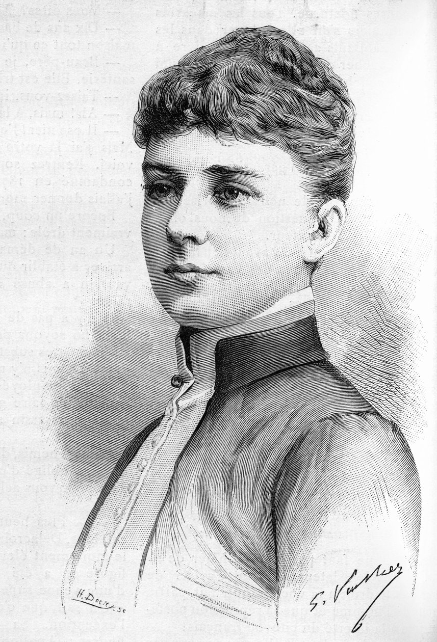 Portrét princezny Ebba Munck, manželka prince Oscara II Švédska v roce 1888. od Unknown artist