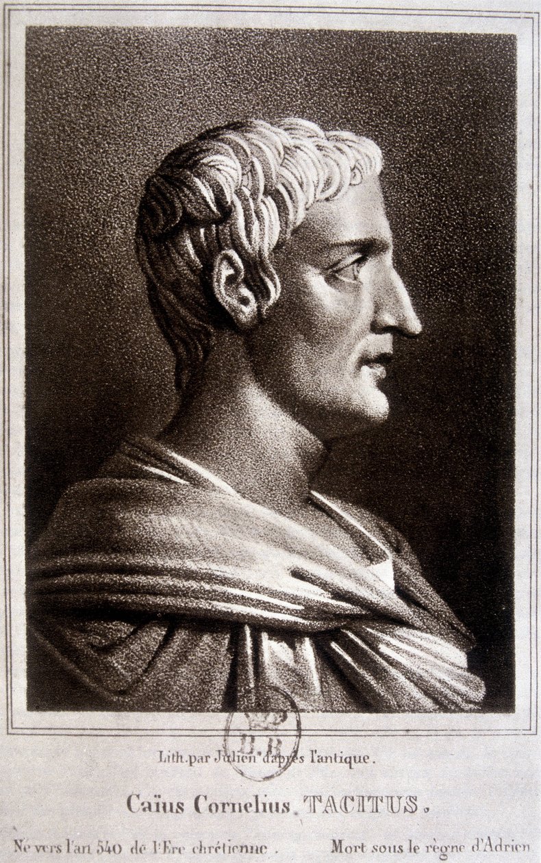 Portrét Publia Cornelia Tacita Tacita, římského historika (v.56 -v.120). od Unknown artist