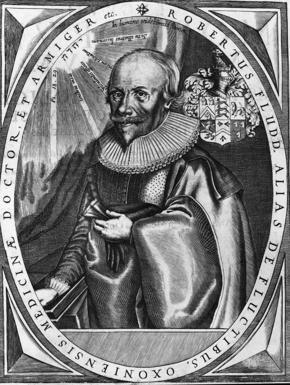 Portrét Roberta Fludda (1574-1637) anglického lékaře a humanisty. 18. století rytina. od Unknown artist