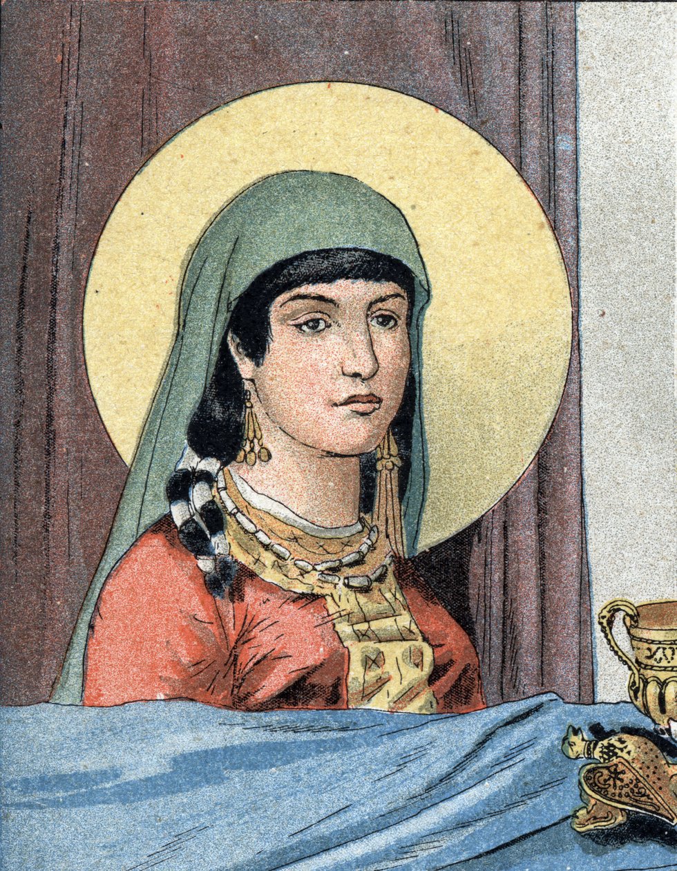 Portrét svaté Klotildy, královny Franků (v. 475-545), manželky Klovise I. od Unknown artist
