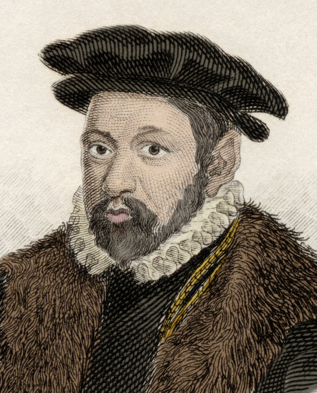 Portrét sira Nicholase Bacona (1510-1579), anglického politika a právníka. od Unknown artist