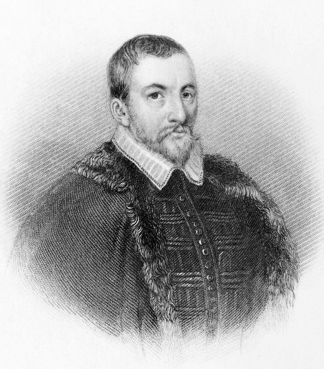 Portrét sira Thomase Bodleyho. Anglický diplomat a učenec (1545 až 1613). od Unknown artist