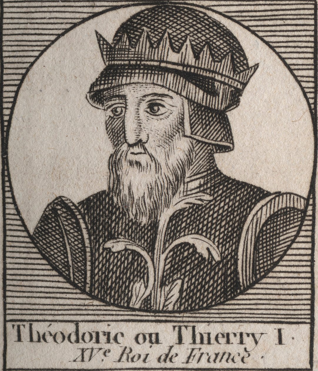 Portrét Thierryho III od Unknown artist