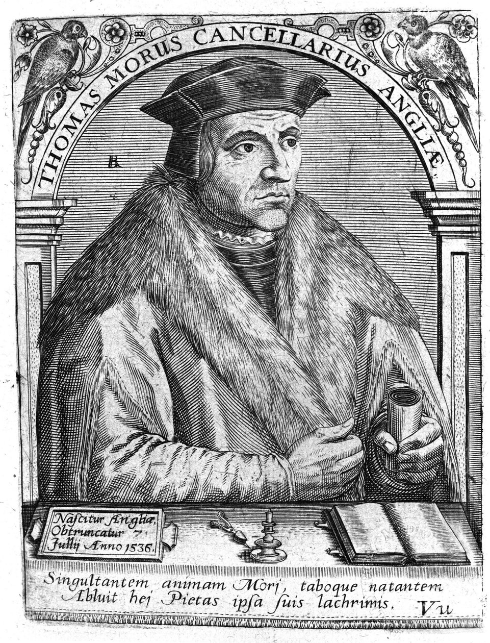 Portrét Thomase Morea (1478 - 1538), anglického politika a humanisty. od Unknown artist