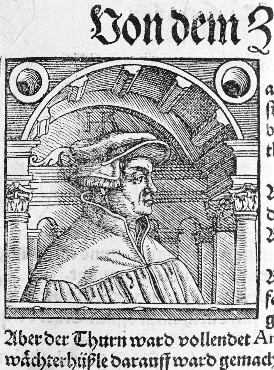 Portrét Ulricha Zwingliho (1484 - 1531), švýcarského náboženského reformátora. od Unknown artist