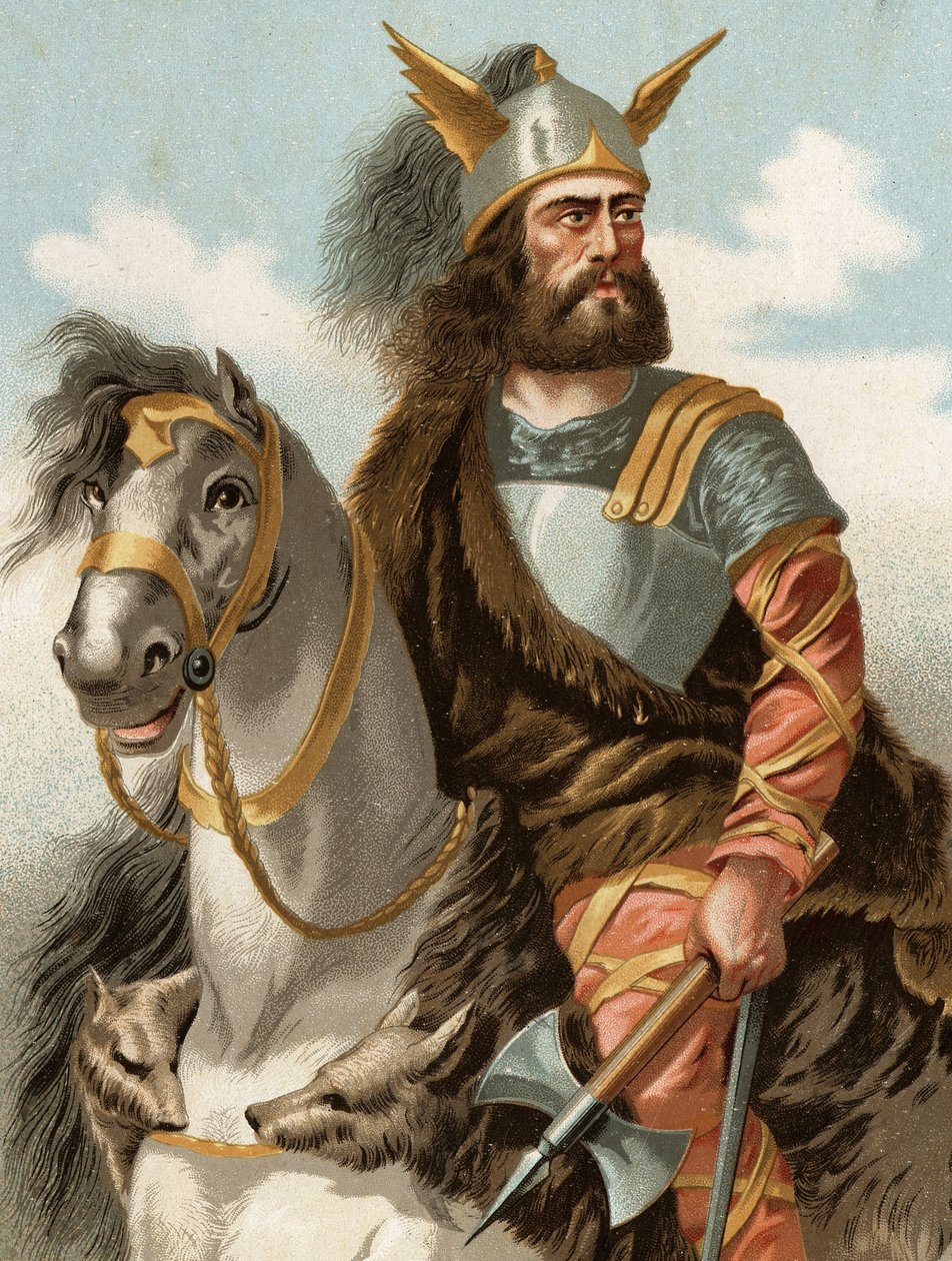 Portrét Viriathe. v latině Viriatus, nebo Viriathus Lusitanian Chief (keltský lid) (139 př.nl) po slavných mužích a ženách. Barcelona 1877. od Unknown artist