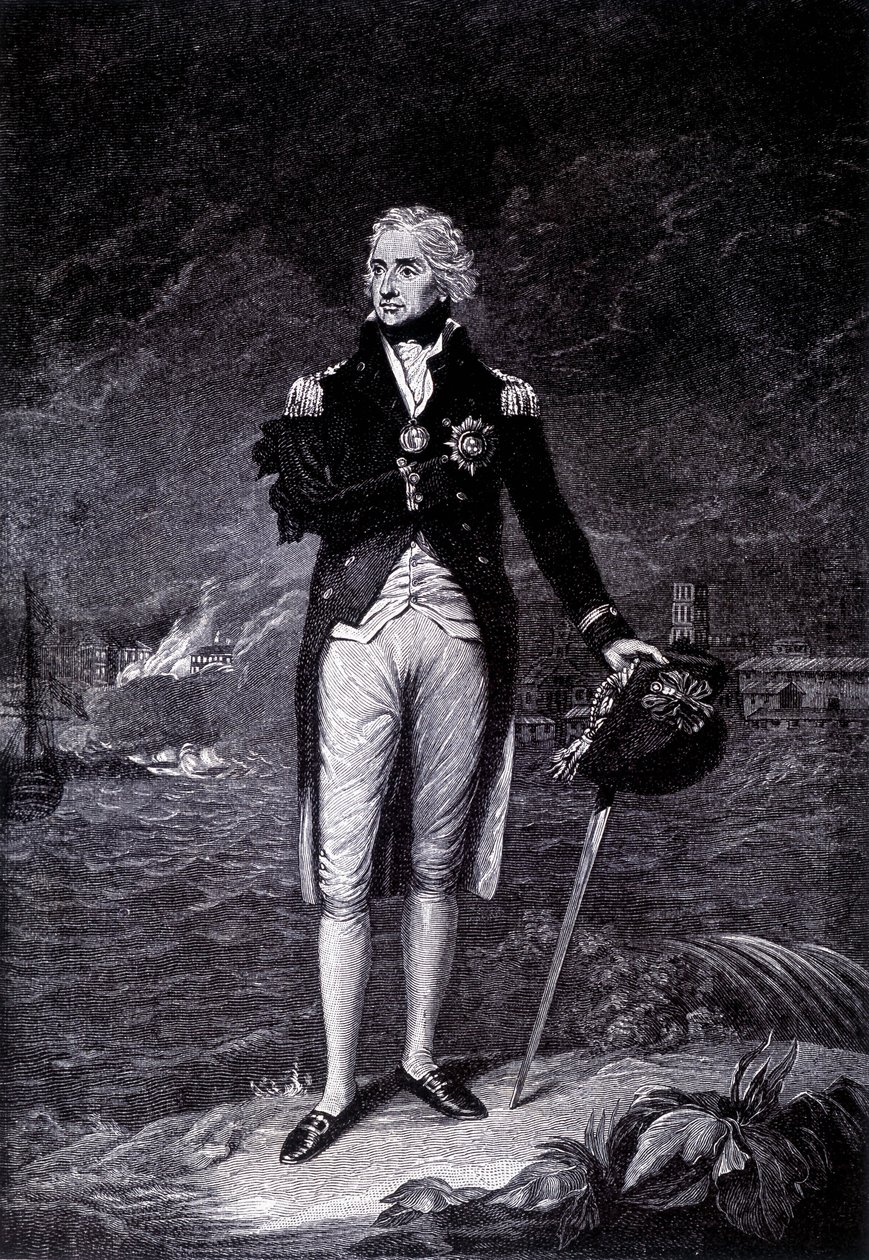 Portrét vikomta Horatio Nelsona (1758 - 1805), britského admirála. od Unknown artist