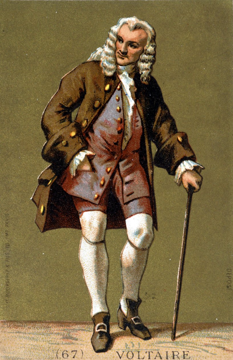 Portrét Voltaira pěšky od Unknown artist