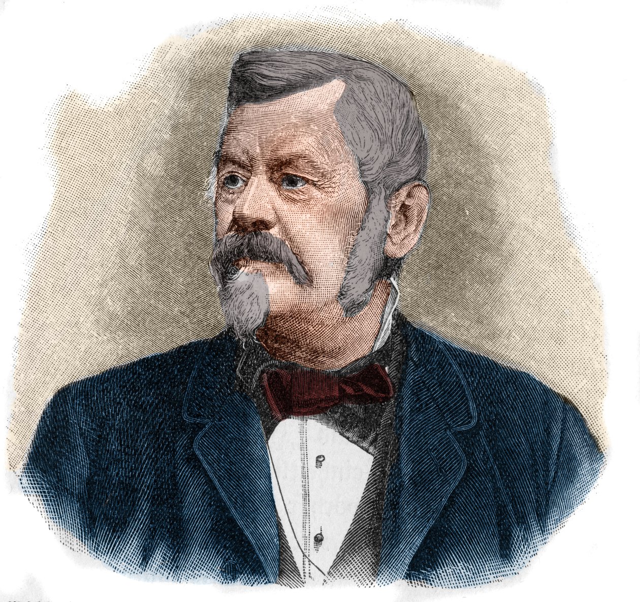 Portrét Wilhelma Jordana (1842-1899) německý geodet. od Unknown artist