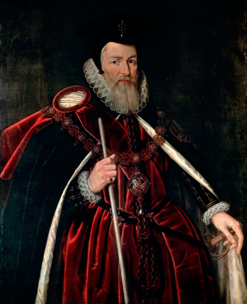 Portrét Williama Cecila barona Burghleyho od Unknown artist