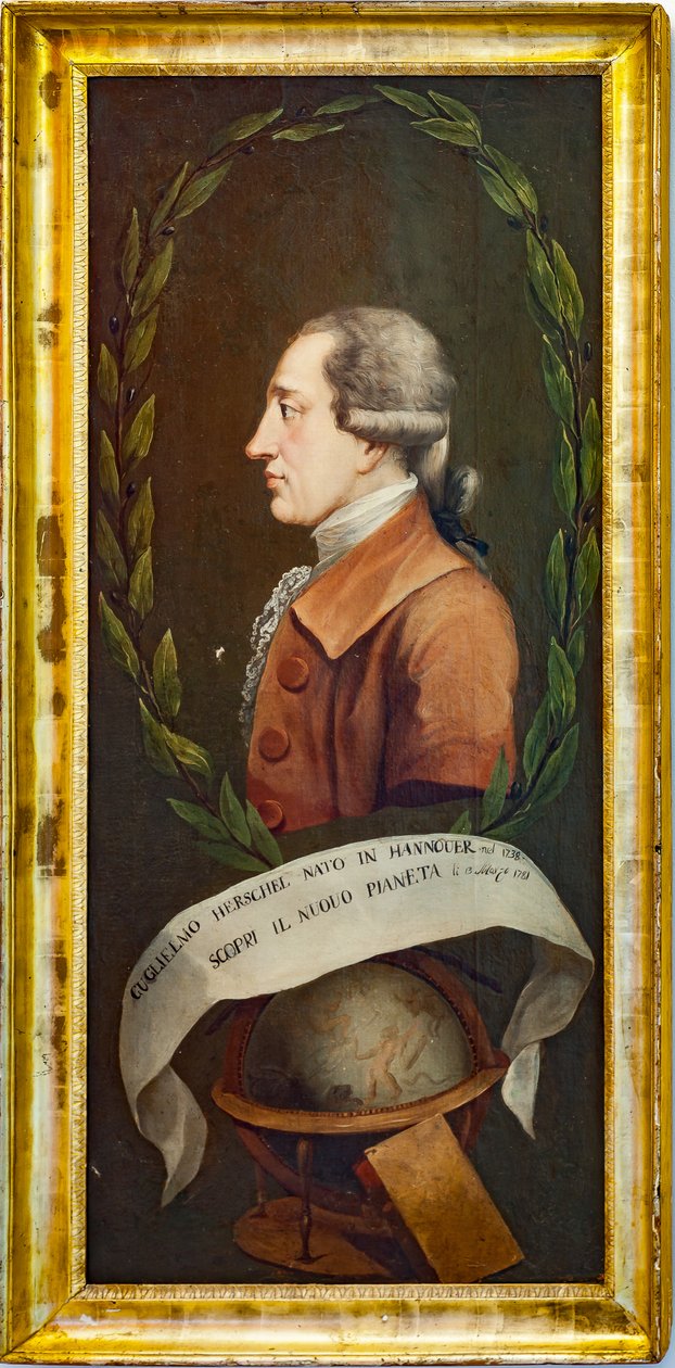 Portrét Williama Herschela, Astronomická observatoř "Giuseppe Piazzi", věž Pisana od Unknown artist