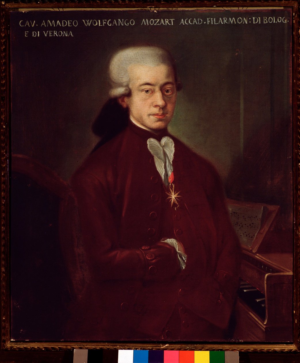 Portrét Wolfganga Amadea Mozarta ve věku 21 let (malba od Unknown artist