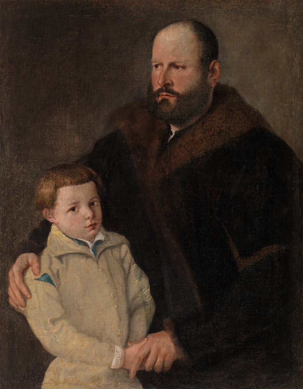 Portrét gentlemana a syna od Unknown artist