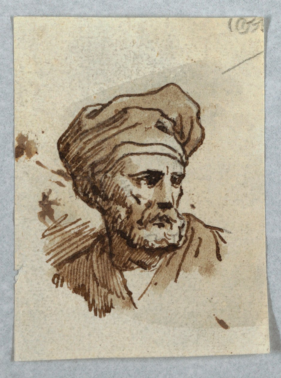 Portrét muže s čepicí od Unknown artist
