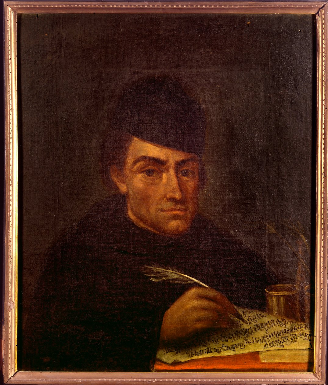 Portrét otce Francesca Antonia Calegariho, italského teoretika barokní hudby, skladatele a kněze (malba od Unknown artist
