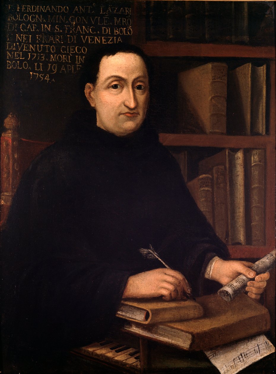 Portrét italského skladatele Ferdinanda Antonia Lazariho (1678-1754) Anonymní obraz. 18. století. Bologna, Občanské muzeum Bibliografické muzeum od Unknown artist