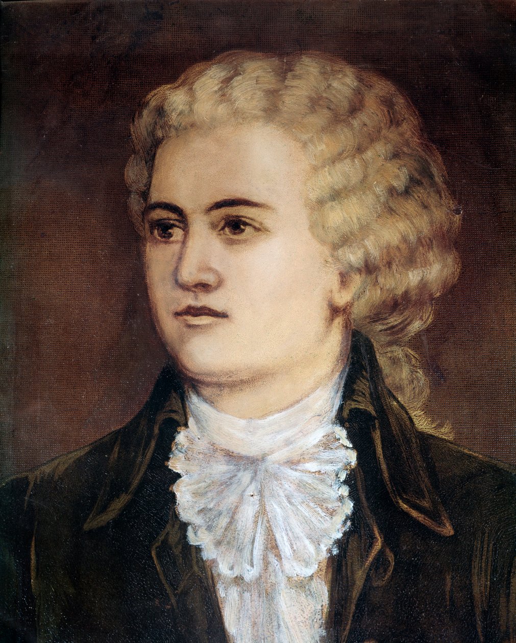 Portrét rakouského skladatele Wolfganga Amadea Mozarta (1756-1791) v době jeho pobytu v Praze v roce 1786 (Portrét rakouského skladatele Wolfganga Amadea Mozarta v době jeho návštěvy v Praze) Anonymní obraz 1786 Praha, Musee Mozartien od Unknown artist
