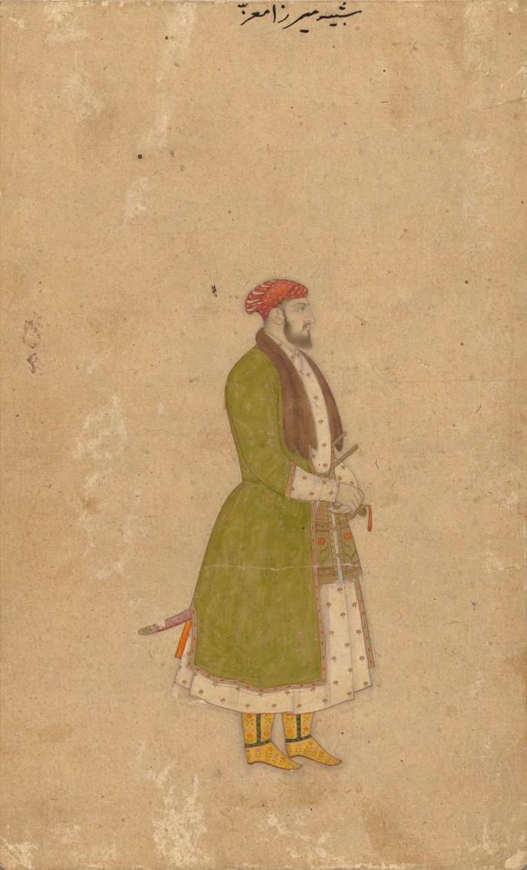 Portrét dvořana Mirzy Muizze od Unknown artist
