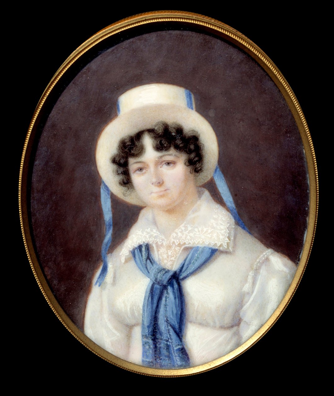 Portrét anglického dobrodružství Sophie Dawes, baronka z Feucheres (1790-1840), v loveckém kostýmu Anonymní pastelová malba Chantilly 19. století, Musee Conde od Unknown artist