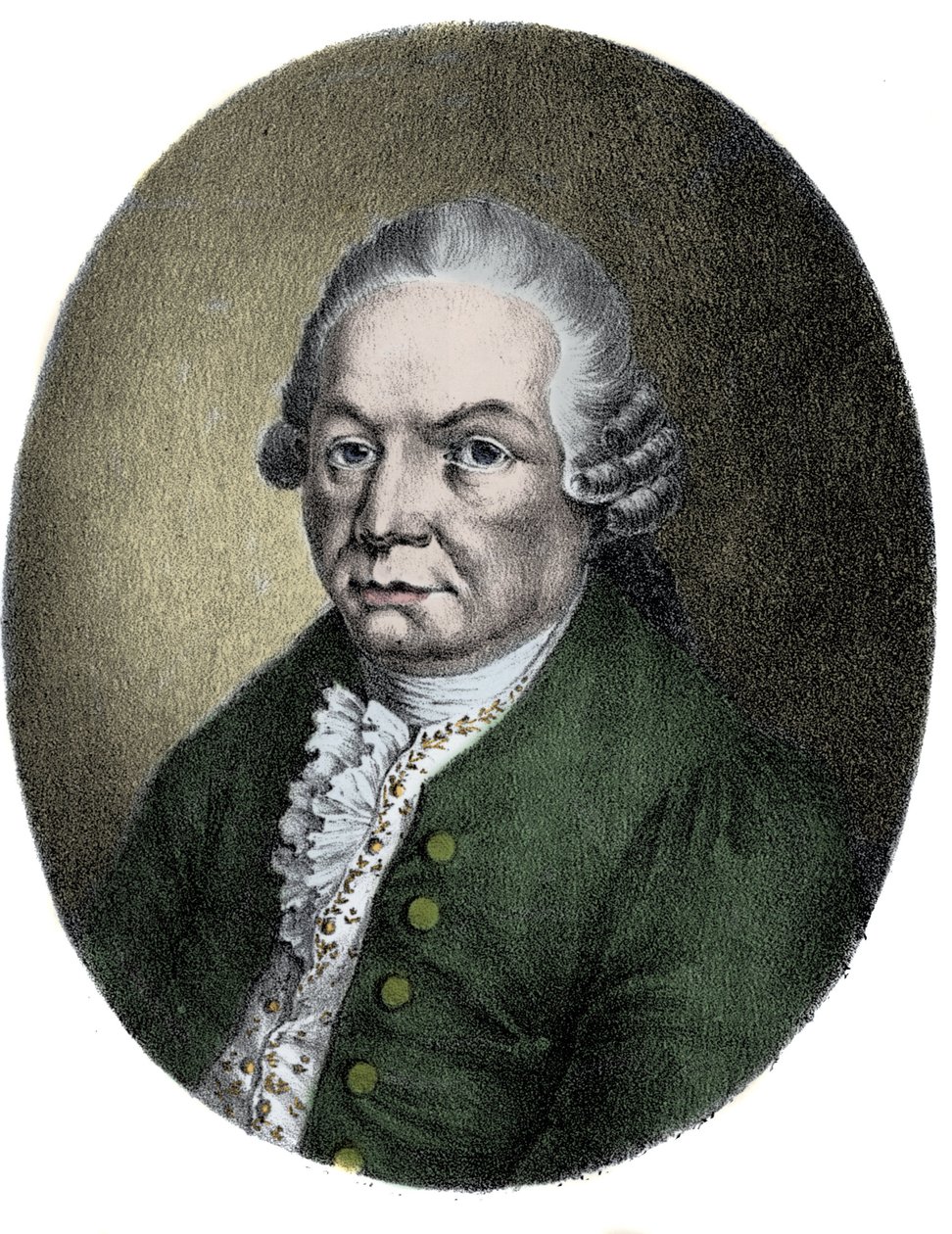Portrét německého skladatele Carla Philippa Emanuela Bacha (1714-1788). od Unknown artist
