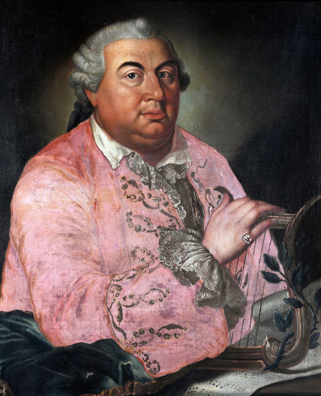 Portrét italského skladatele Niccolo Jommelliho (1714 -1774) Anonymní obraz. 1760 v okolí Bologni, Občanské muzeum a hudební knihovna od Unknown artist