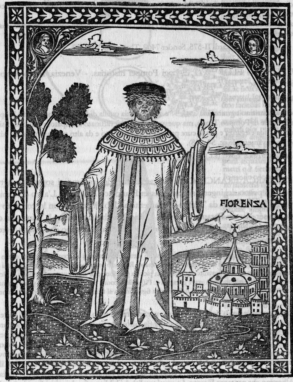 Portrét italského básníka Francesca Petrarcy (Petrarque od Unknown artist