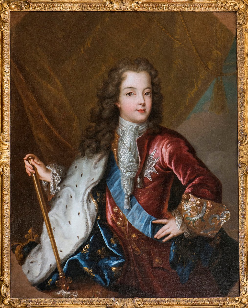 Portrét francouzského krále Ludvíka XV. - olej na anonymním plátně z 18. století - Musee de Sceaux od Unknown artist