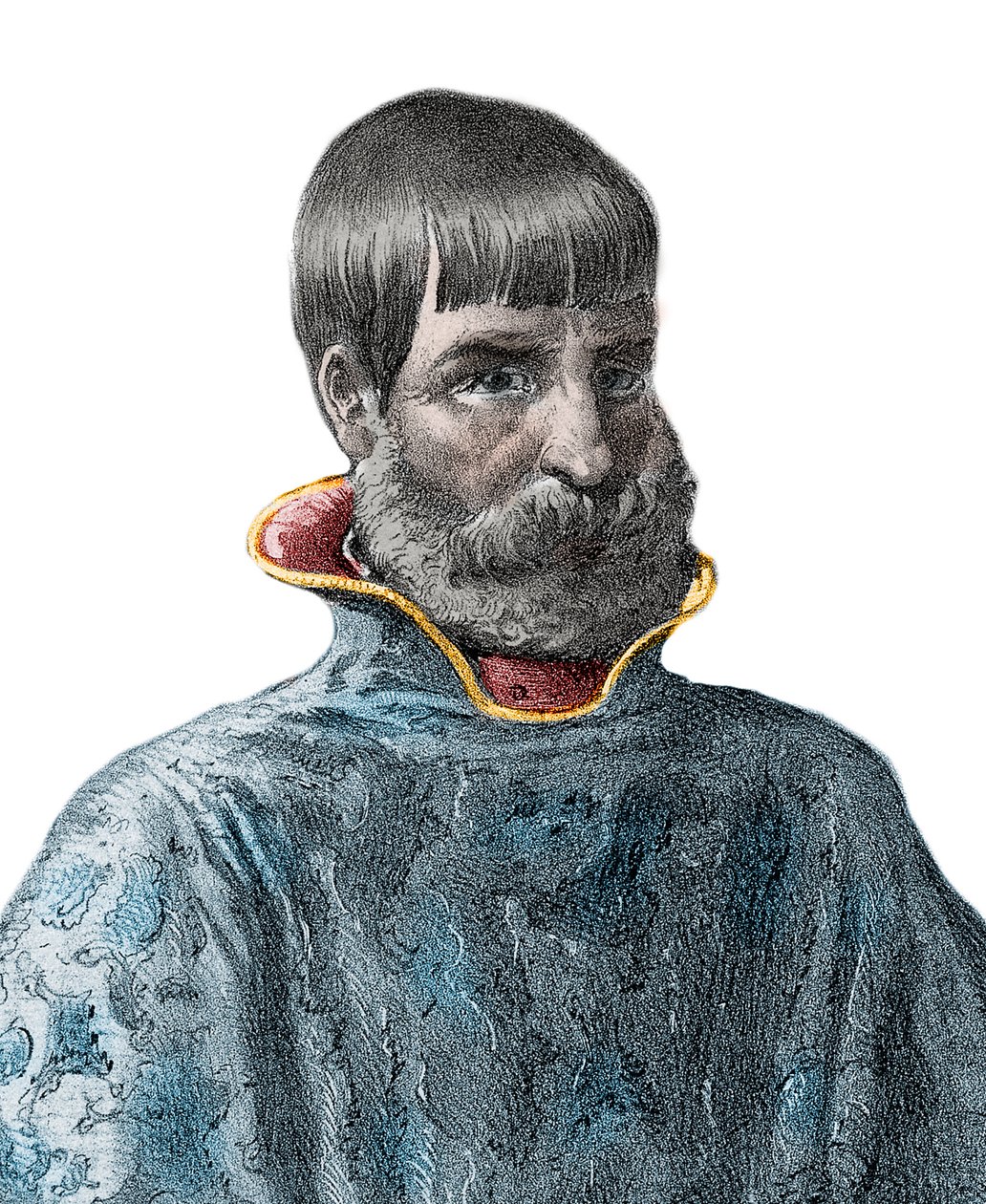 Portrét španělského conquistadora Juana Ponce de Leon (1460-1521), průzkumníka z Floridy - Portrét Juana Ponce de Leon - španělského cestovatele od Unknown artist