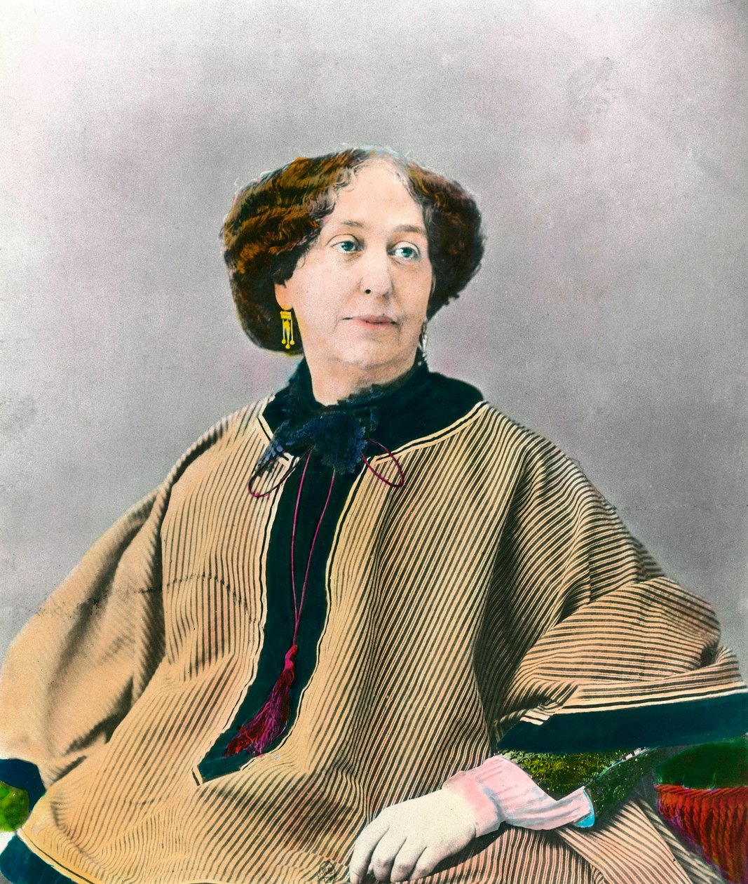 Portrét spisovatele George Sandové (1804-1876) Aurore Dupin, baronka Dudevantová od Unknown artist