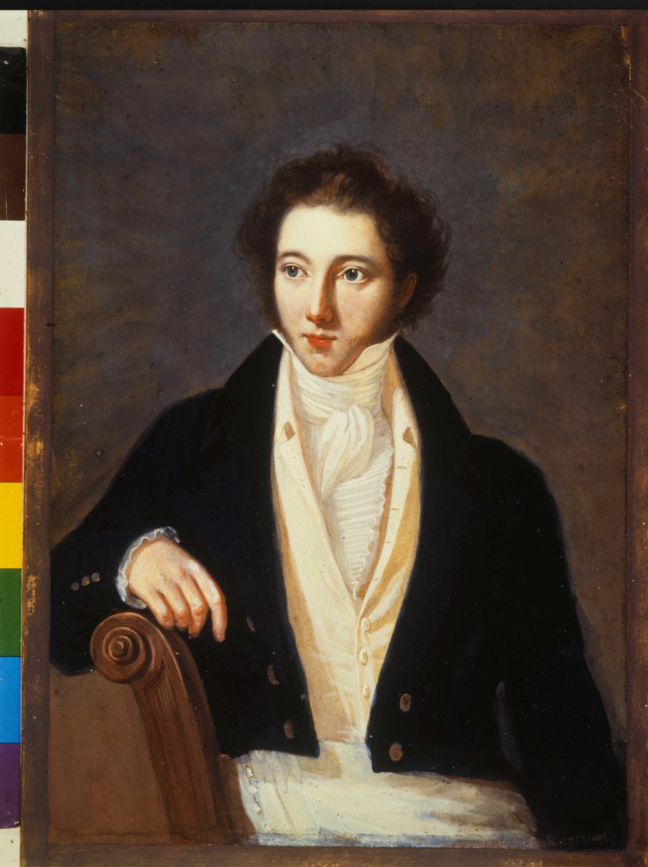 Portrét skladatele Vincenza Belliniho (1801-1835). Anonymní malování. Muzeum divadla La Scala. Milán od Unknown artist