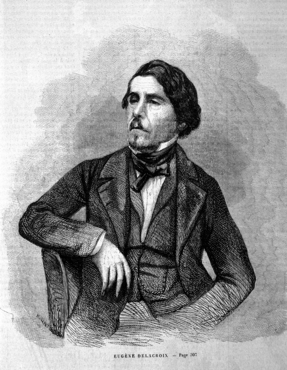 Portrét malíře Eugèna Delacroixe (1798 - 1863). od Unknown artist