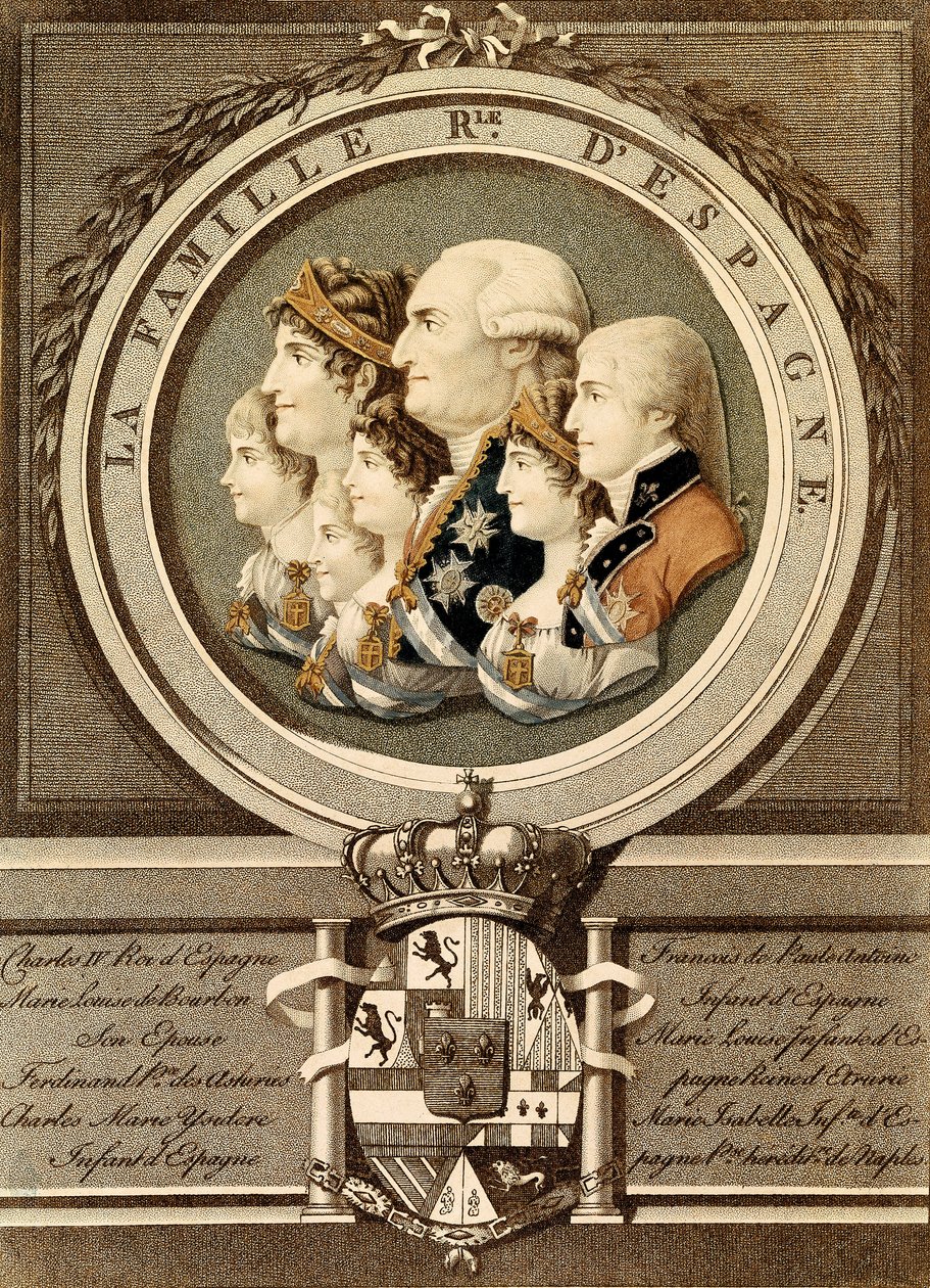 Portrét španělské královské rodiny: Král Carlos IV. (Karel IV od Unknown artist
