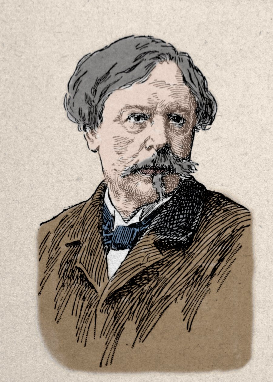 Portrét spisovatele Edmonda de Goncourt (1822-1896) 19. století od Unknown artist