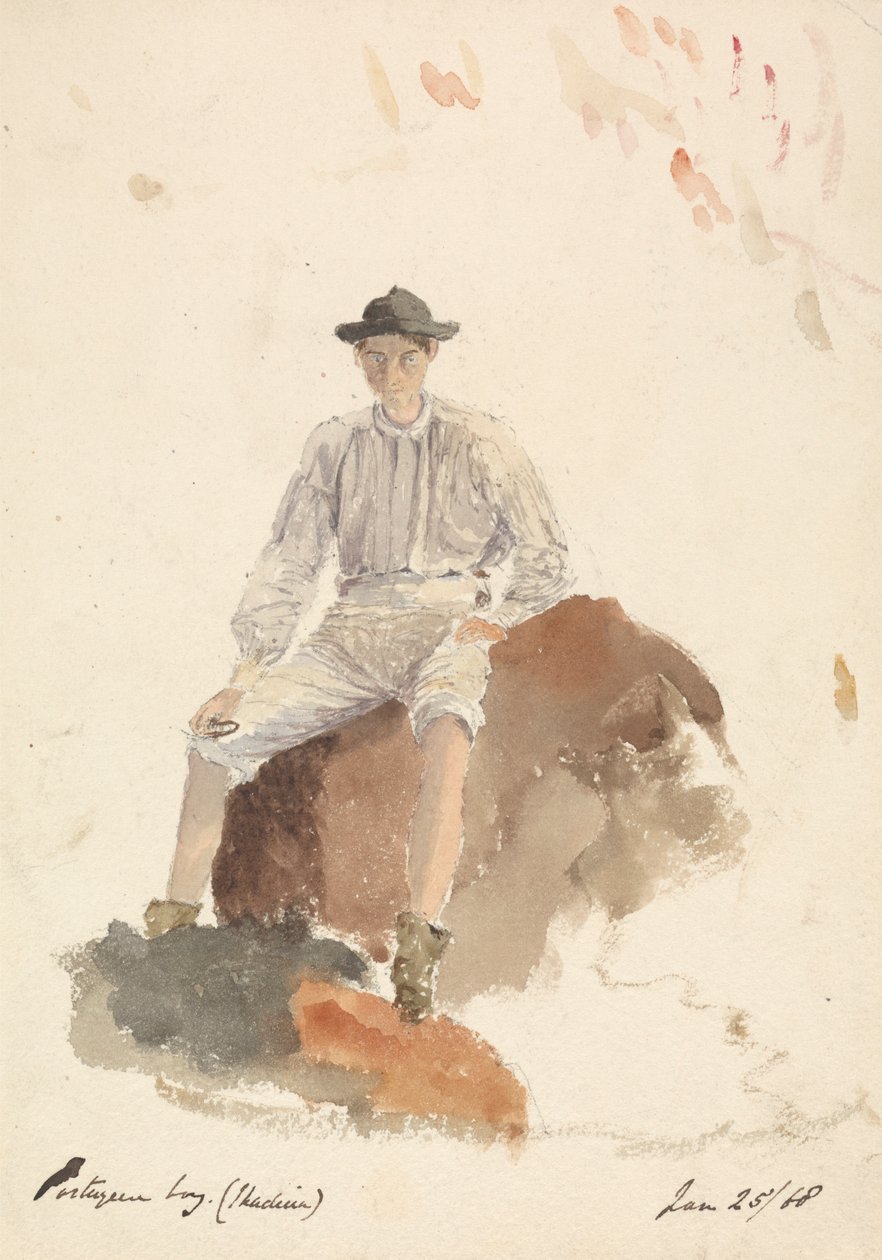 Portugalský chlapec (Madeira) 25. ledna 1868 od Unknown artist