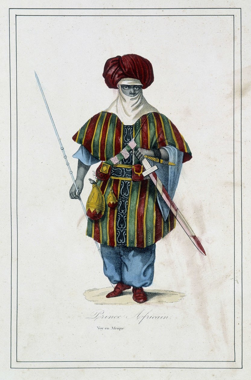 Princ africký – v „Různých národech země““ od otce Paula Jonhanneauda, Librairie des Bons livres od Unknown artist