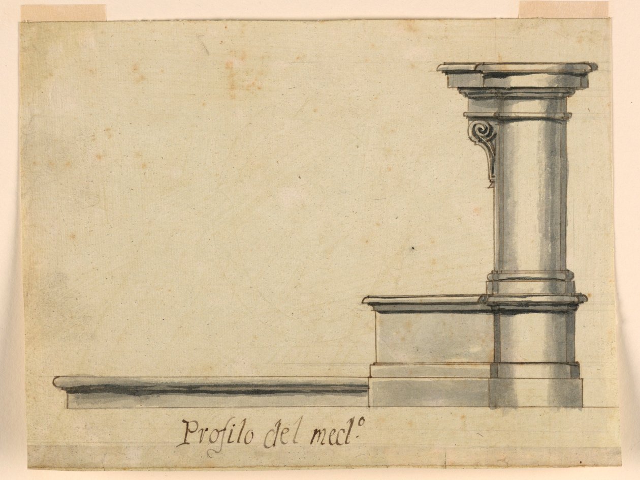 Projekt: Boční pohled na modlitební stoličku, -2586 od Unknown artist